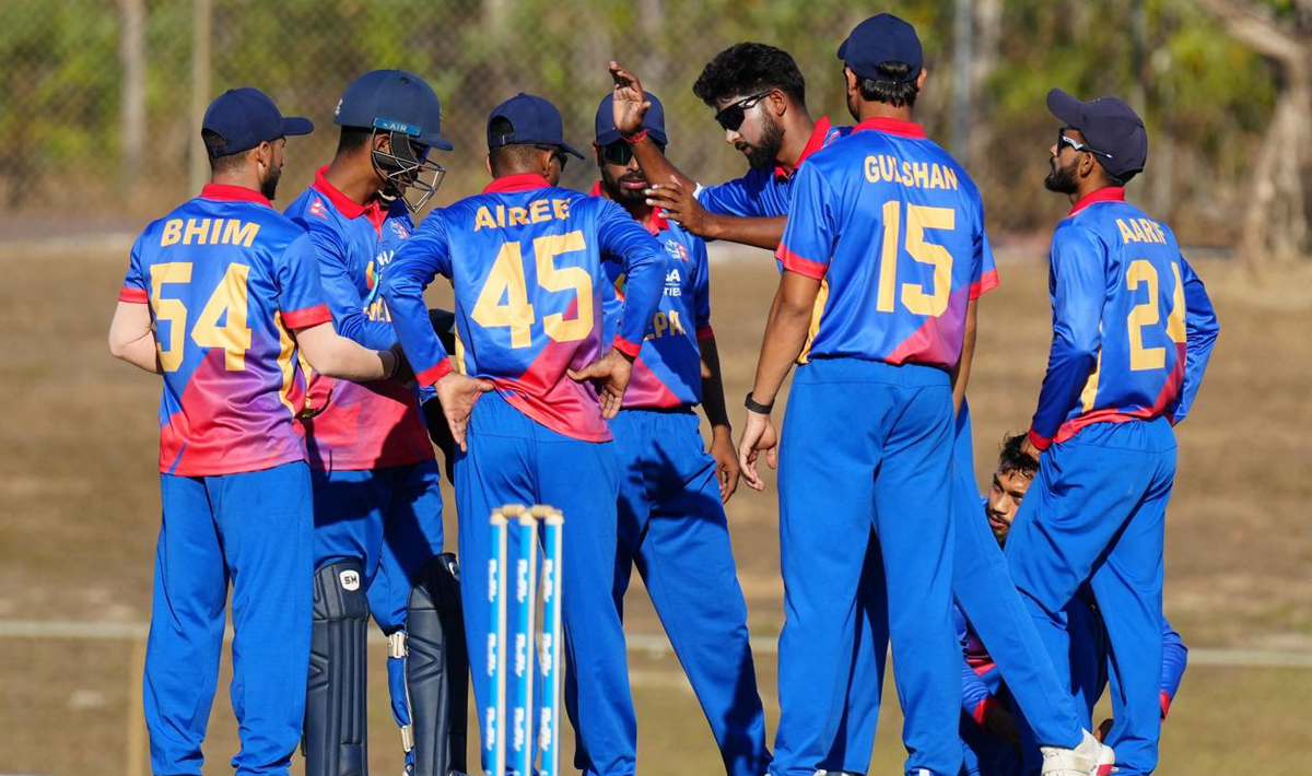 नेपाल साउथ अस्ट्रेलियासँग ३ विकेटले पराजित