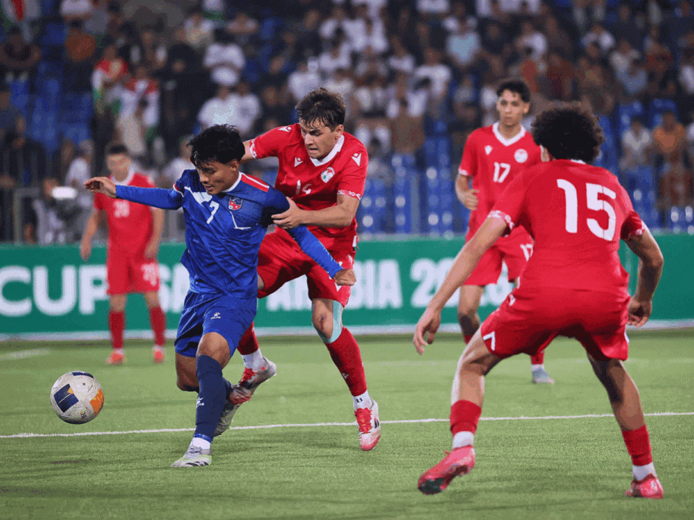 यू–२३ एसियन कप छनोटमा नेपाल ताजिकिस्तानसँग पराजित