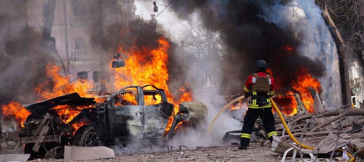 रुसी आक्रमणमा एक जनाको मृत्यु, १३ जना घाइते