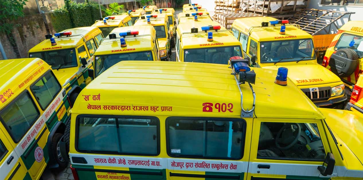 काठमाडौँ महानगरले ३५ गाउँपालिकालाई एम्बुलेन्स दिने