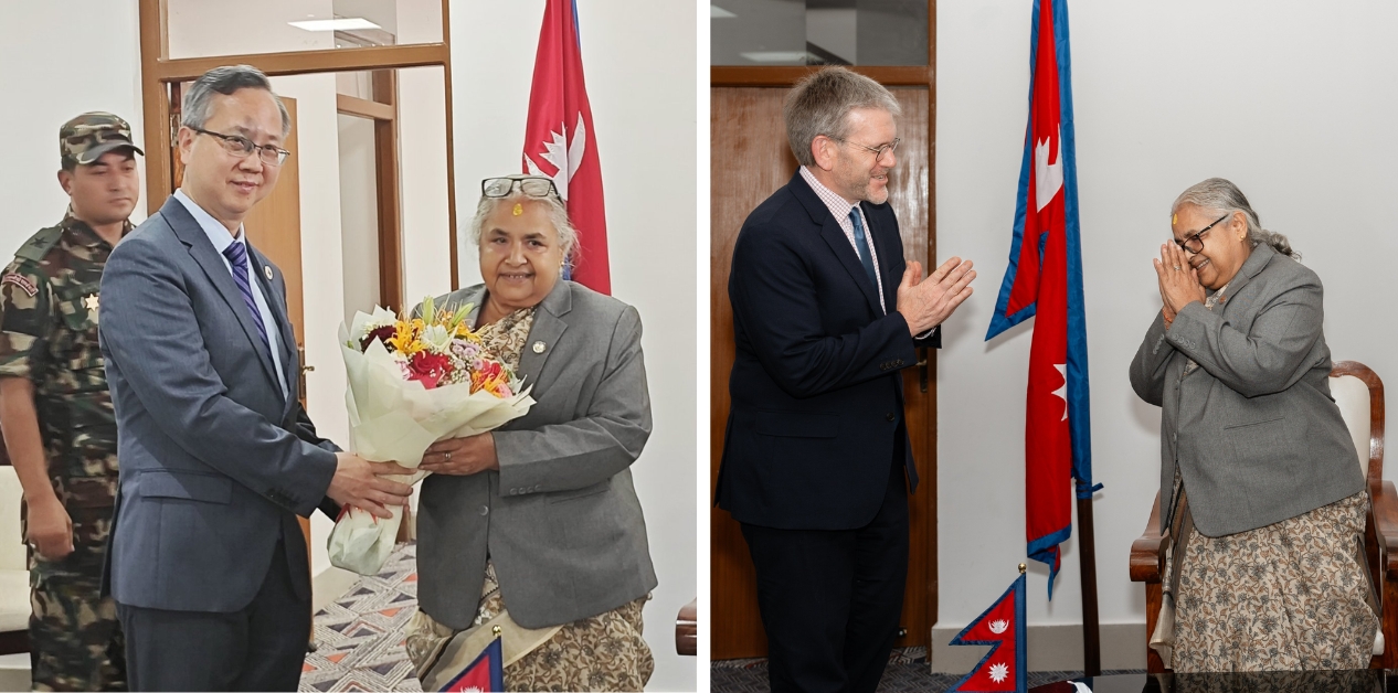 चीन र अमेरिकाका राजदूतद्वारा प्रधानमन्त्रीसँग भेटवार्ता, सहयोग निरन्तर रहने प्रतिबद्धता