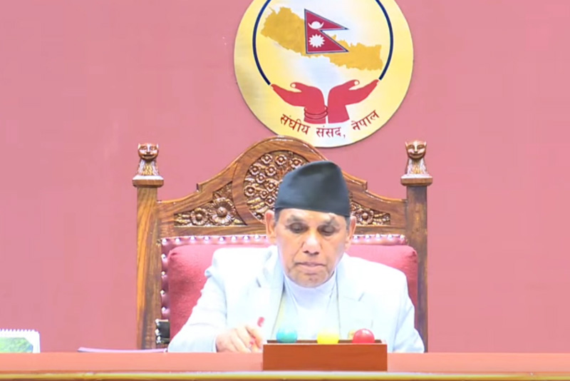 ‘भूमिसम्बन्धी केही नेपाल ऐनलाई संशोधन गर्ने विधेयक, २०८२ माथि विचार गरियोस् भन्ने प्रस्ताव स्वीकृत