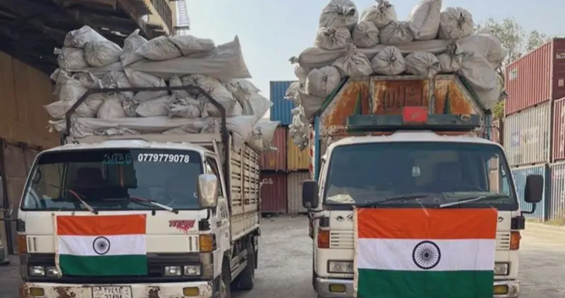 अफगानिस्तानको भूकम्प पीडितका लागि भारतले राहत सामग्री पठायो