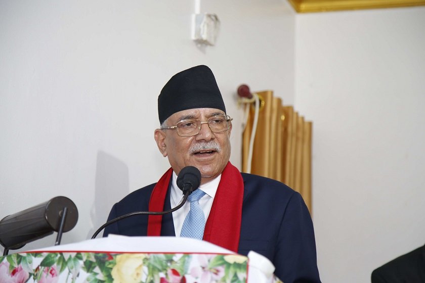 अहिलेको सरकार बिचौलियाको धाक र धम्कीबाट बनेको हो – माओवादी अध्यक्ष प्रचण्ड