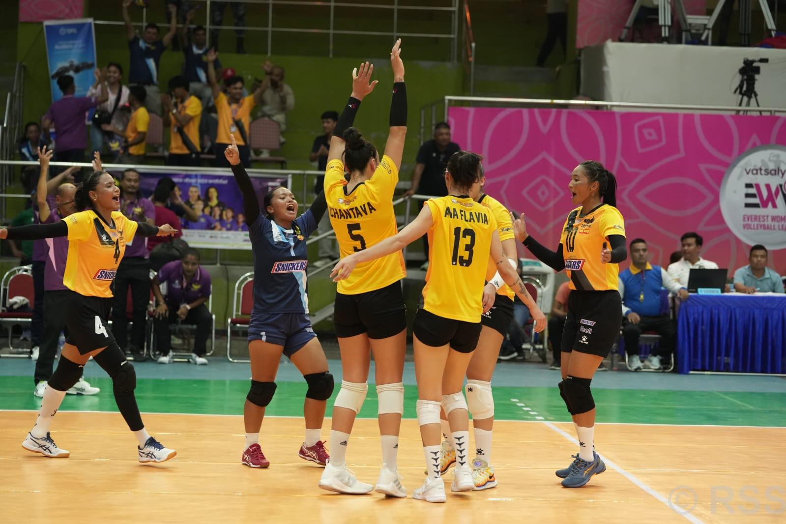 एभरेष्ट महिला भलिबल लिगमा कर्णाली र ललितपुरको विजयी सुरुआत