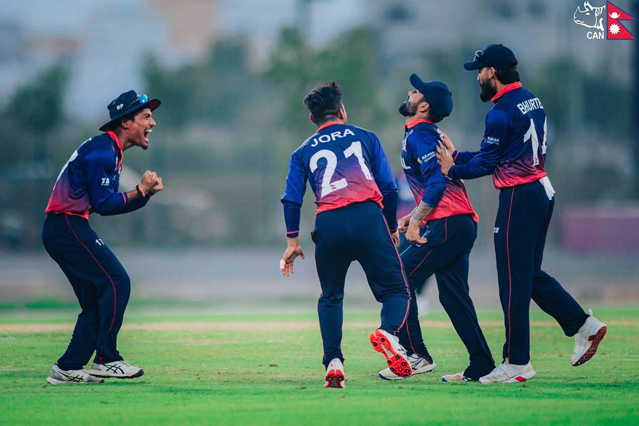 नेपालले सामोआलाई दियो दुई सय १२ रनको चुनौती