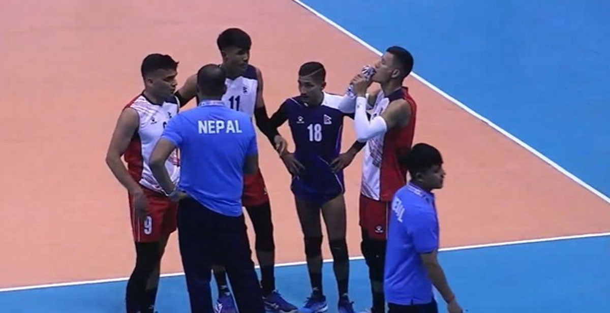 काभा कप भलिबलमा नेपालको लगातार दोस्रो हार