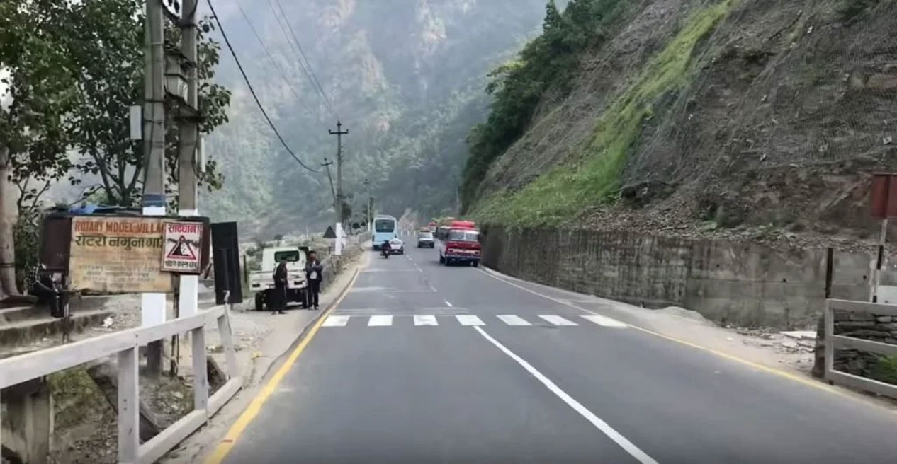 आँबुखैरेनी-मुग्लिन सडक सोमबार राति २ घण्टा बन्द हुने