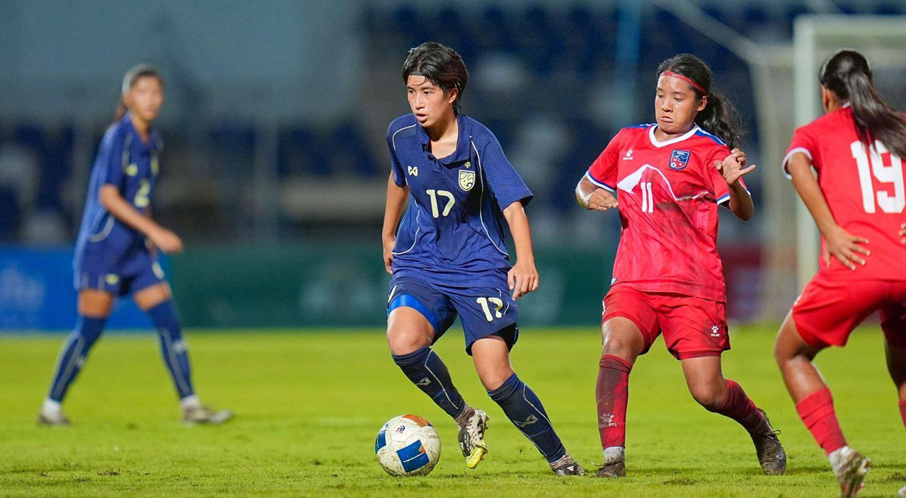 थाइल्यान्डसँग नेपाल १२-० ले पराजित