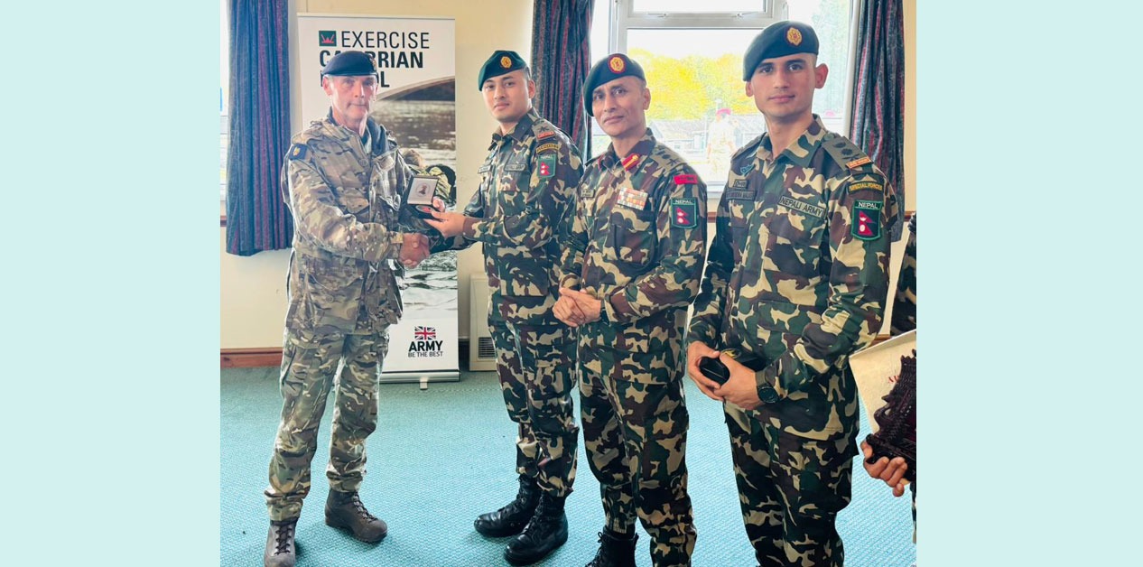 बेलायतमा नेपाली सेनालाई चौथोपटक स्वर्ण पदक