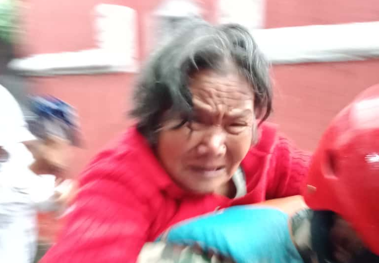 थापाथली बस्तीका जेष्ठ नागरिकलाई सुरक्षित स्थानमा सारियो