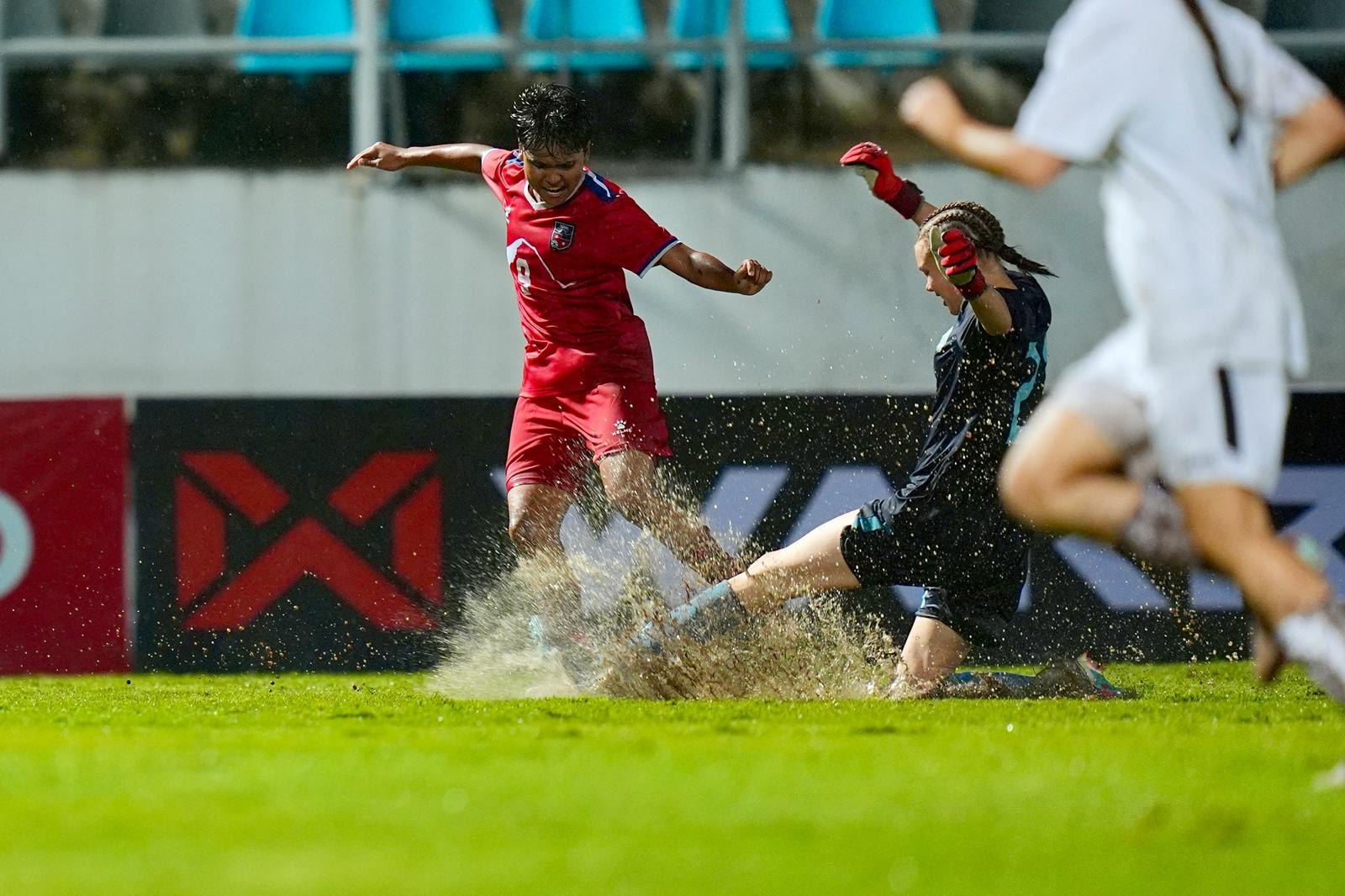 नेपालको एएफसी महिला यु–१७ एसियन कपमा पुग्ने सम्भावना कमजोर