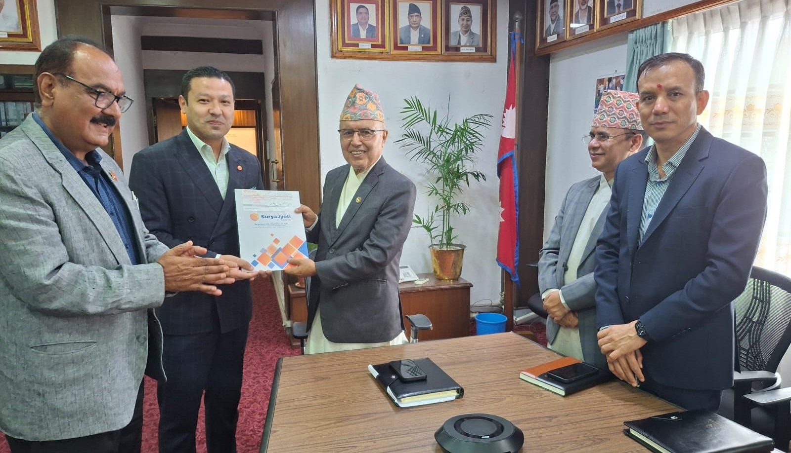 सूर्यज्योतिले दियो पुननिर्माणका लागि एक करोड ५० लाख