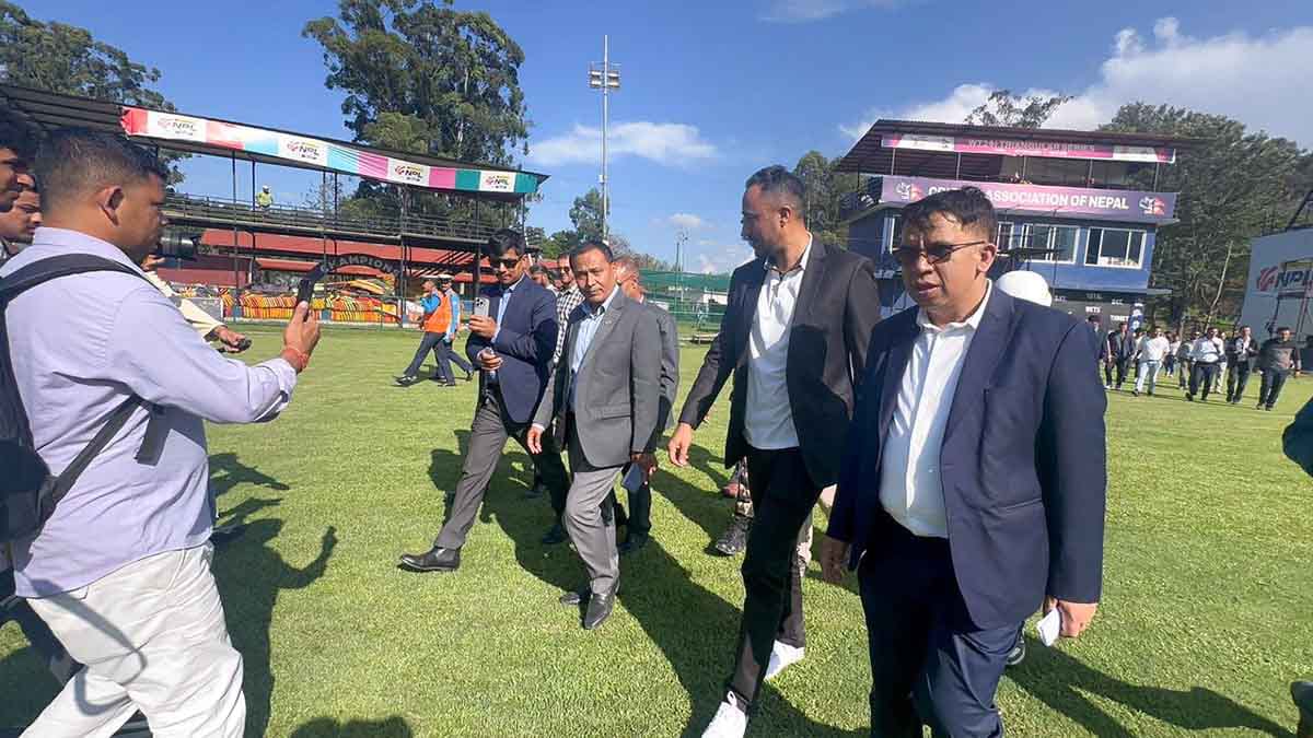 कीर्तिपुरस्थित क्रिकेट मैदान स्तरोन्नतिको पहिलो चरण अन्तिम चरणमा