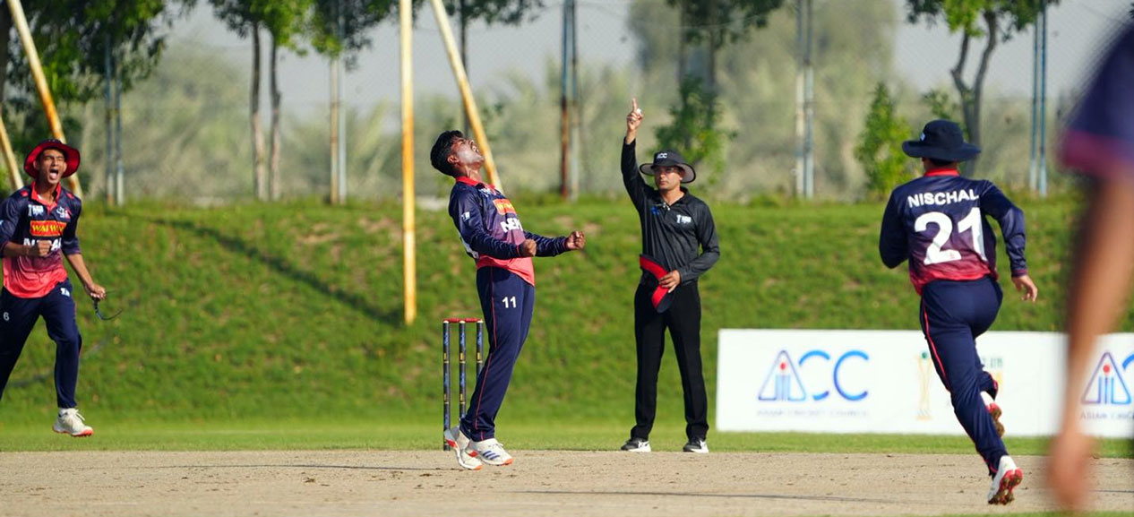 नेपाली यू-१९ टोली एसिया कपका लागि छनोट‚ मलेसिया ९ विकेटले पराजित