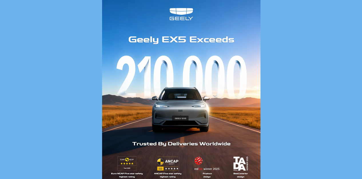 जिली ईएक्स फाइभको विश्वव्यापी बिक्री दुई लाख नाघ्यो