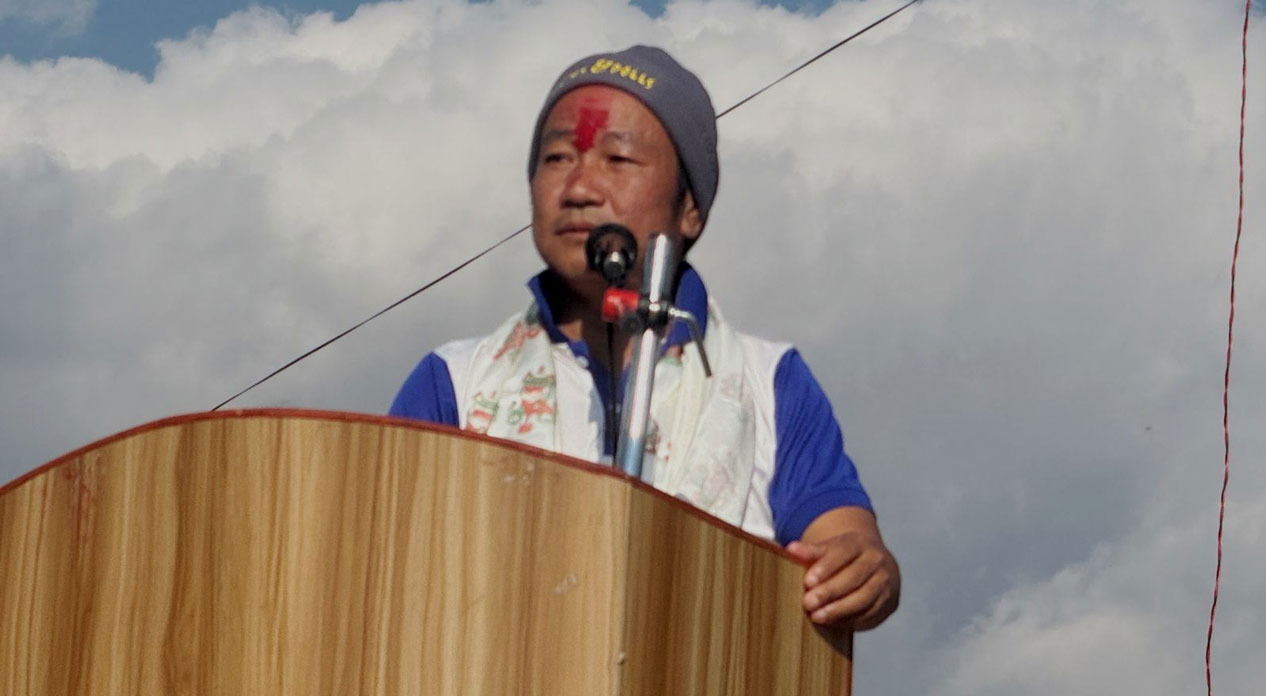 भोजपुर पुगेर हर्क साम्पाङले भने- सबैले मिलेर देश परिवर्तन गर्न आवश्यक छ