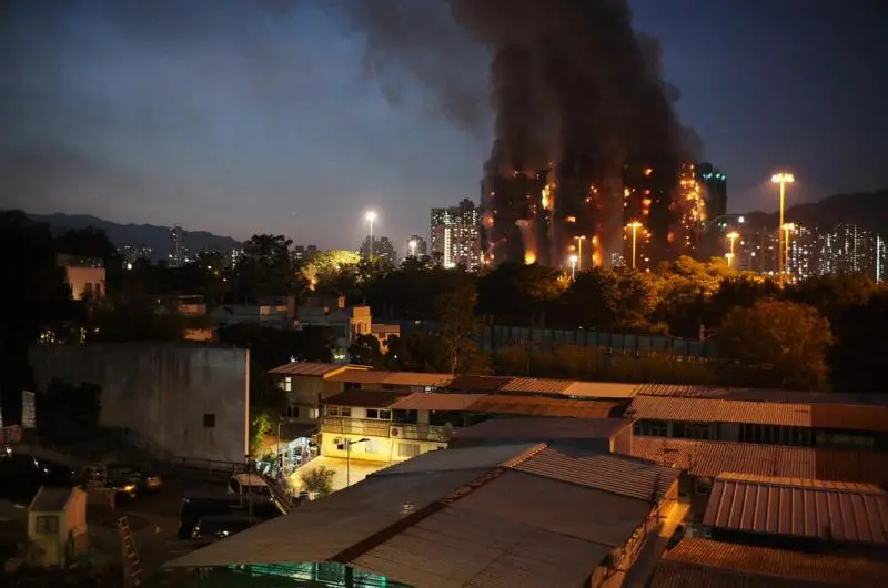 हङकङको आवासीय भवनमा आगलागी : १३ जना पक्राउ