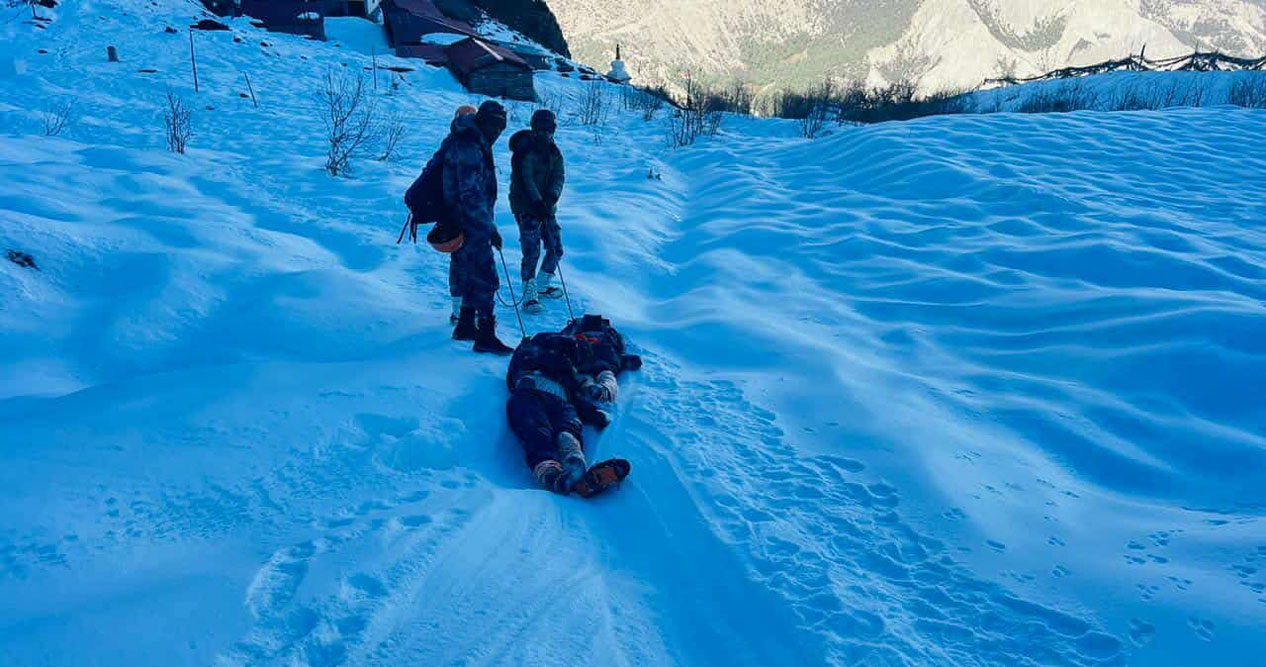 मनाङ घुम्न गएका बाबुछोरी मृत भेटिए