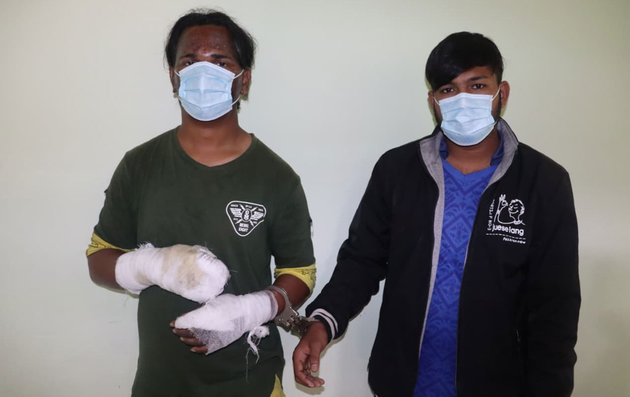 मामाभान्जा मिलेर शव गाडे अनि कार जलाए