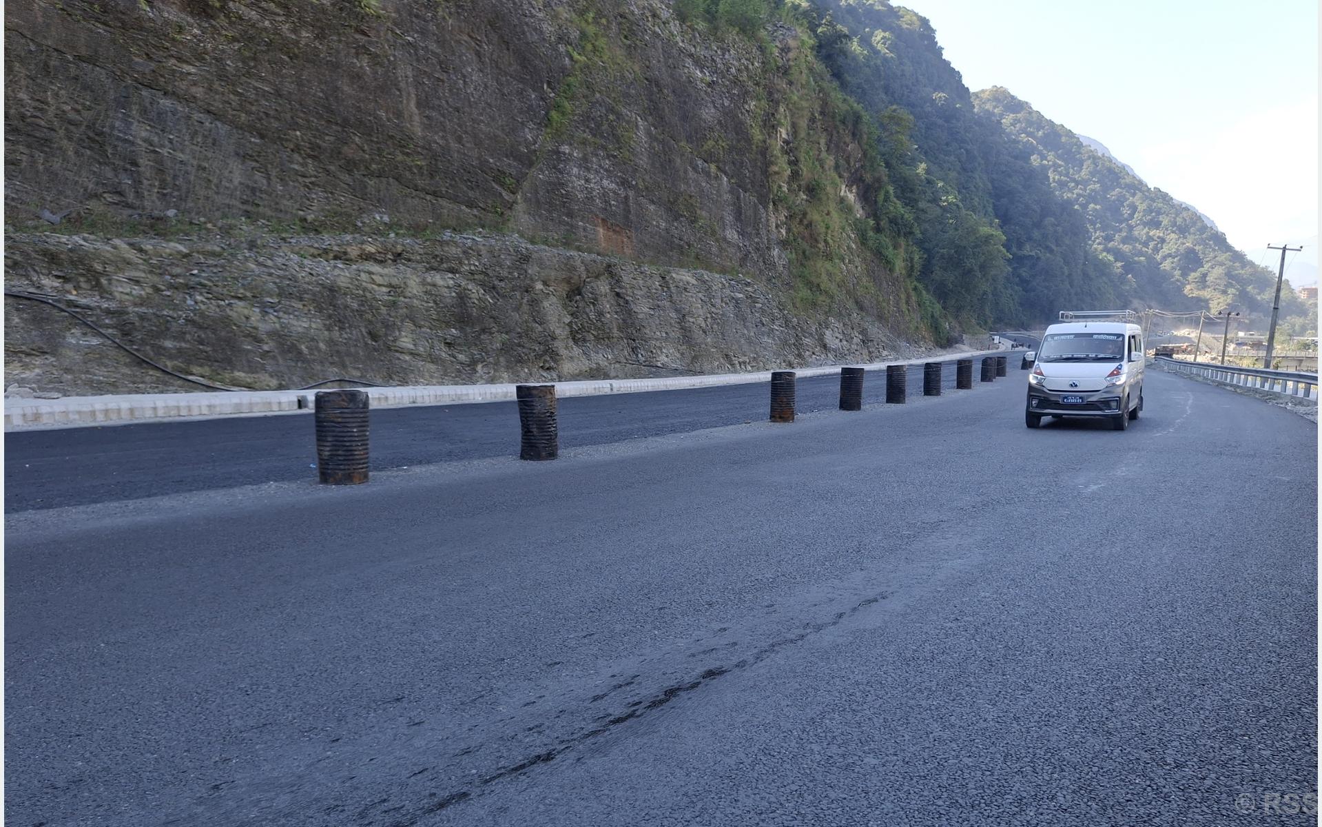 मध्यपहाडी राजमार्गः पोखराको हरिचोक–याम्दी खण्ड स्तरोन्नति अन्तिम चरणमा