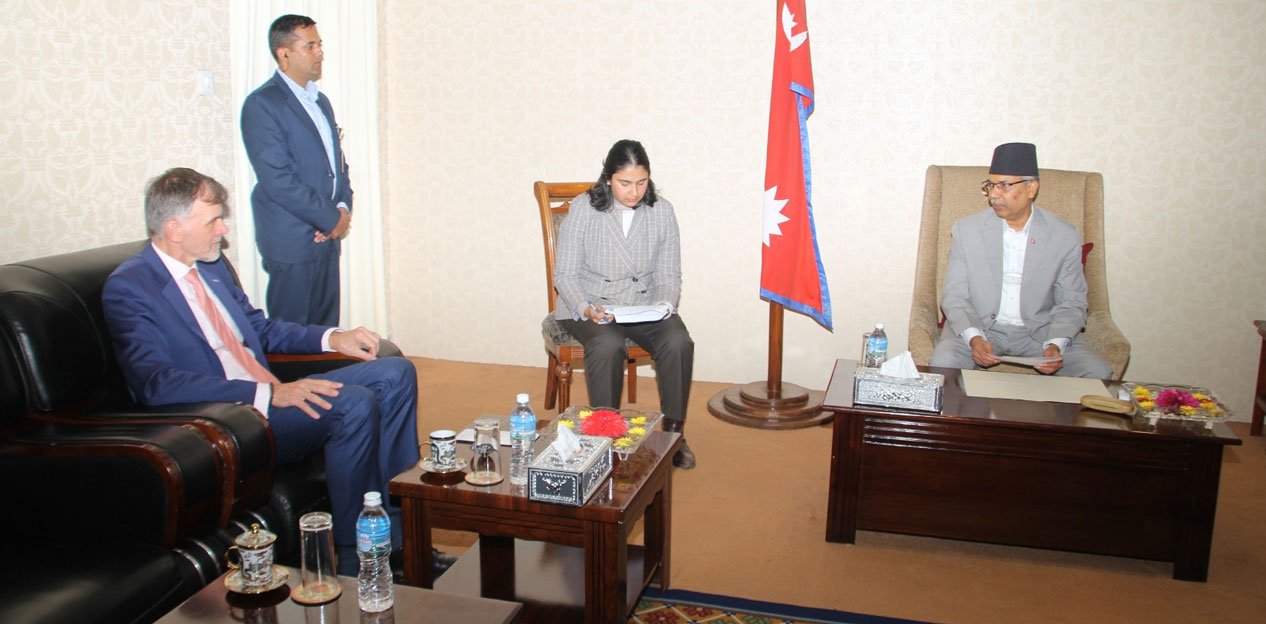 कार्यवाहक राष्ट्रपति यादवसँग जर्मनीका राजदूत भोल्जको भेट