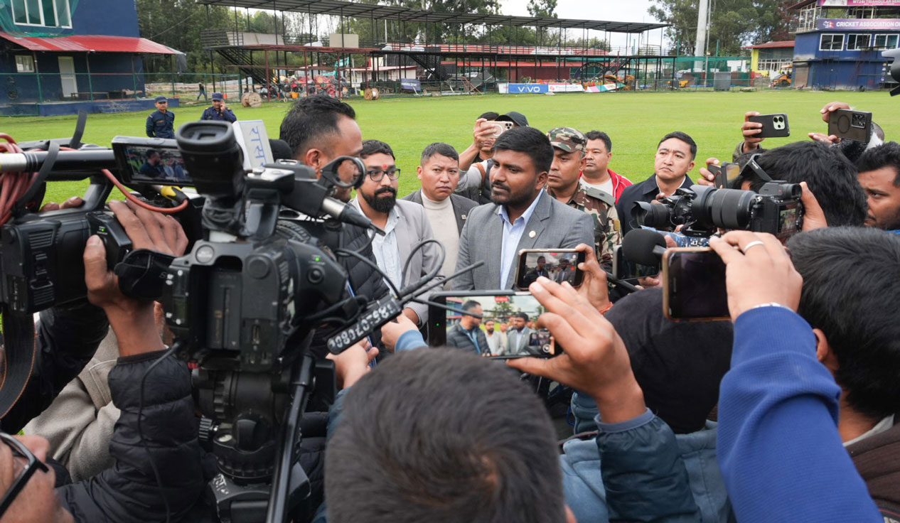 त्रिवि क्रिकेट मैदानमा खेलकुदमन्त्रीका ६ तस्बिर