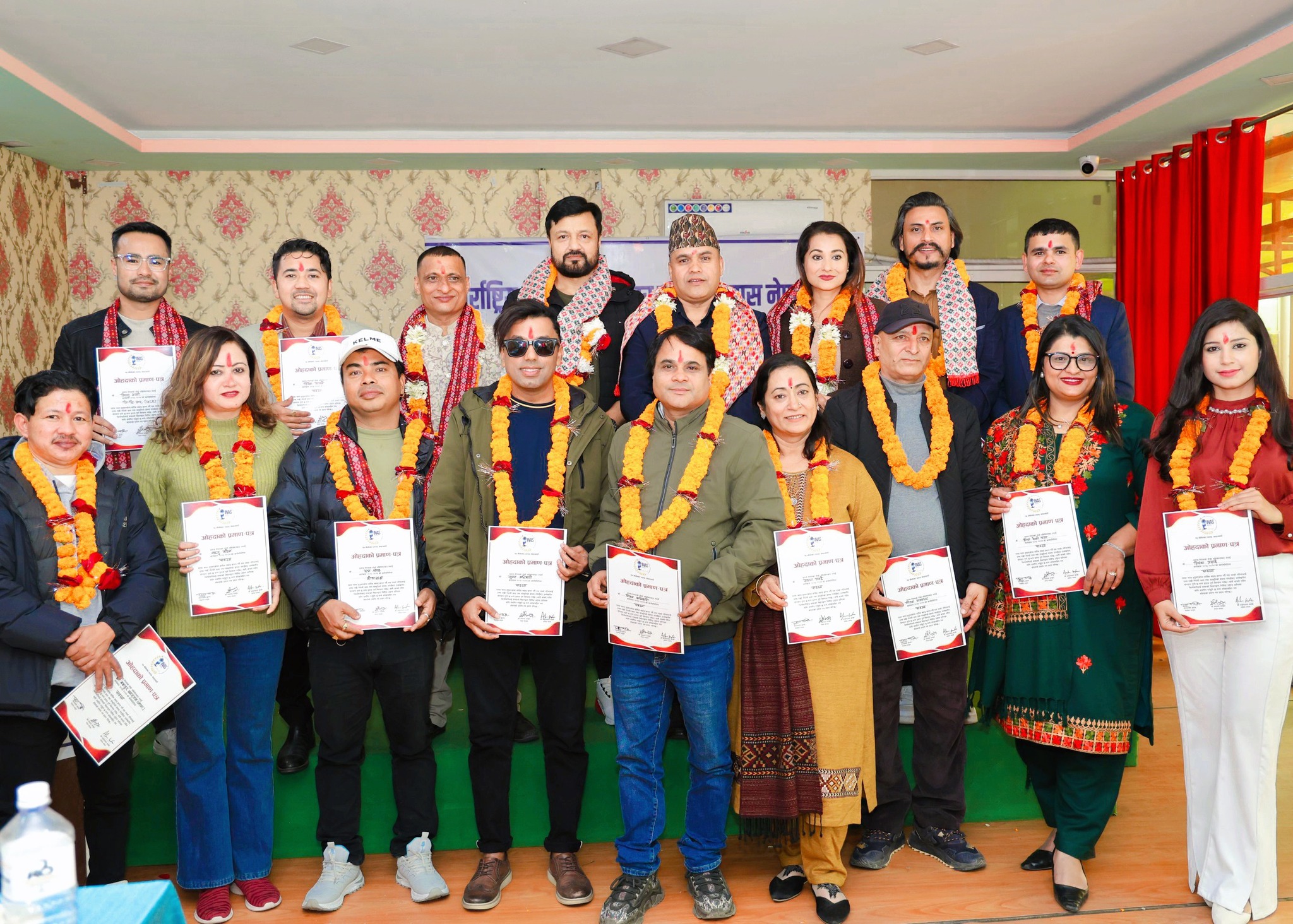 ऋषि लामिछानेको नेतृत्वमा इनासको १७ सदस्यीय नयाँ कार्यसमिति [नामसहित]