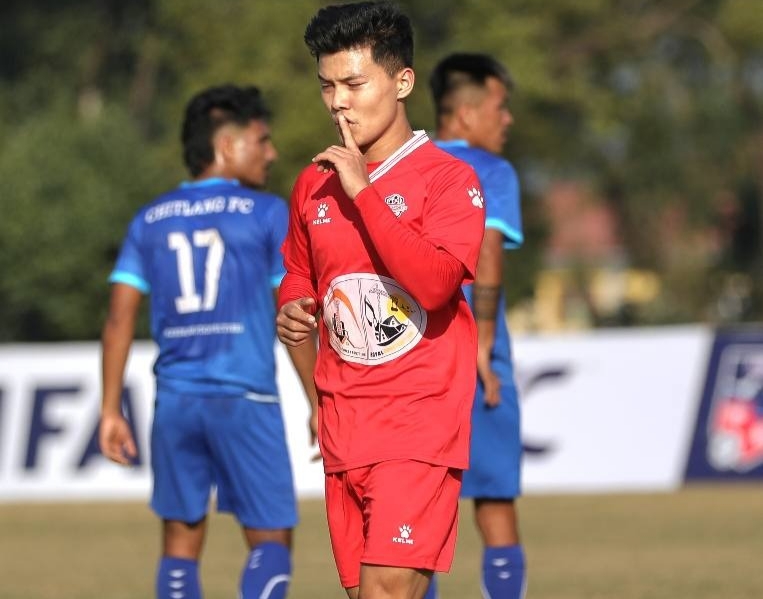 एरोनको गोलले विजय स्पोर्ट्स क्लबको अपराजित यात्रा कायमै