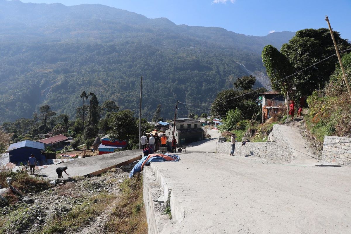 रघुगङ्गाको मौवाफाँटमा पक्की सडक निर्माण