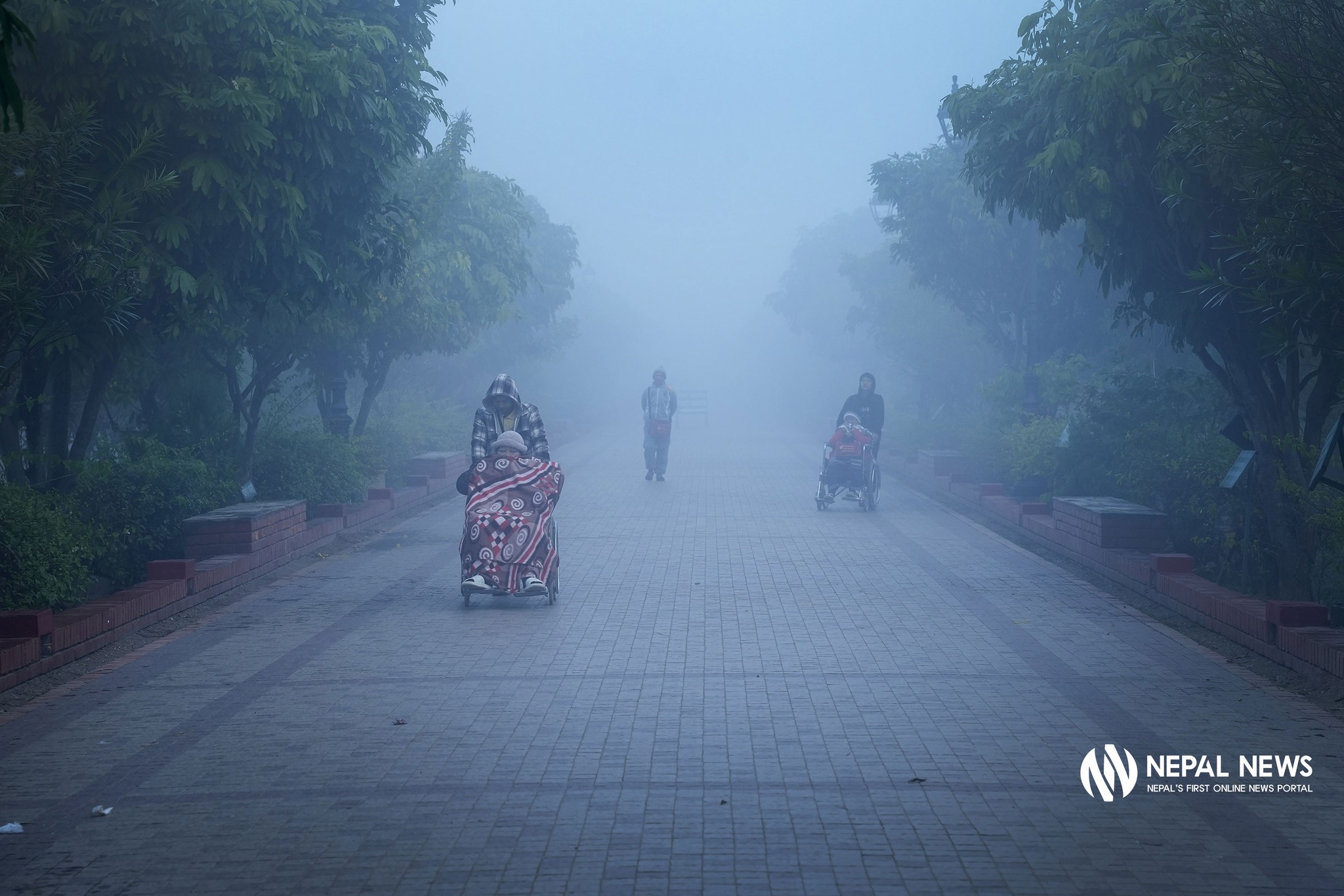 तुवाँलोले छोपिएको लुम्बिनी [फोटो फिचर]