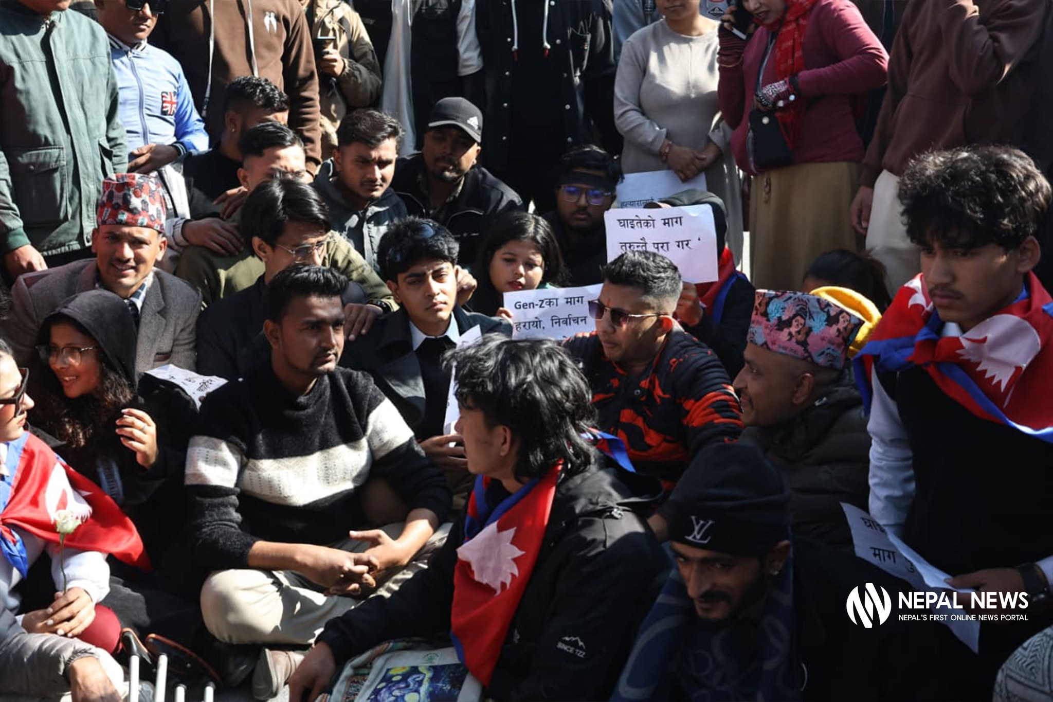 सरकारविरुद्ध माइतीघरमा जेनजी समूहको प्रदर्शन [फोटो फिचर]