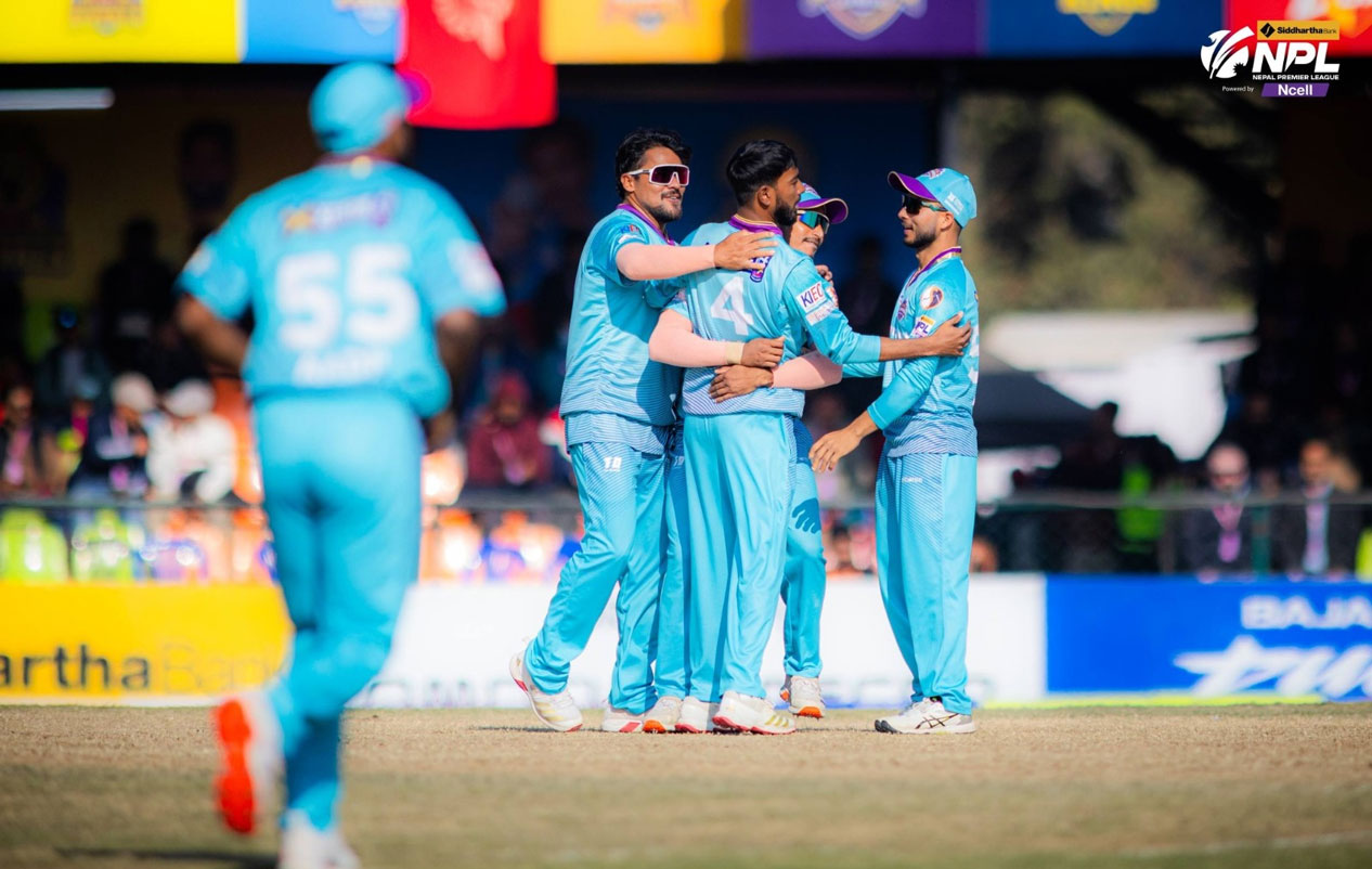 काठमान्डु गोर्खाज प्लेअफमा प्रवेश‚ पोखरा एभेन्जर्स १३ रनले पराजित