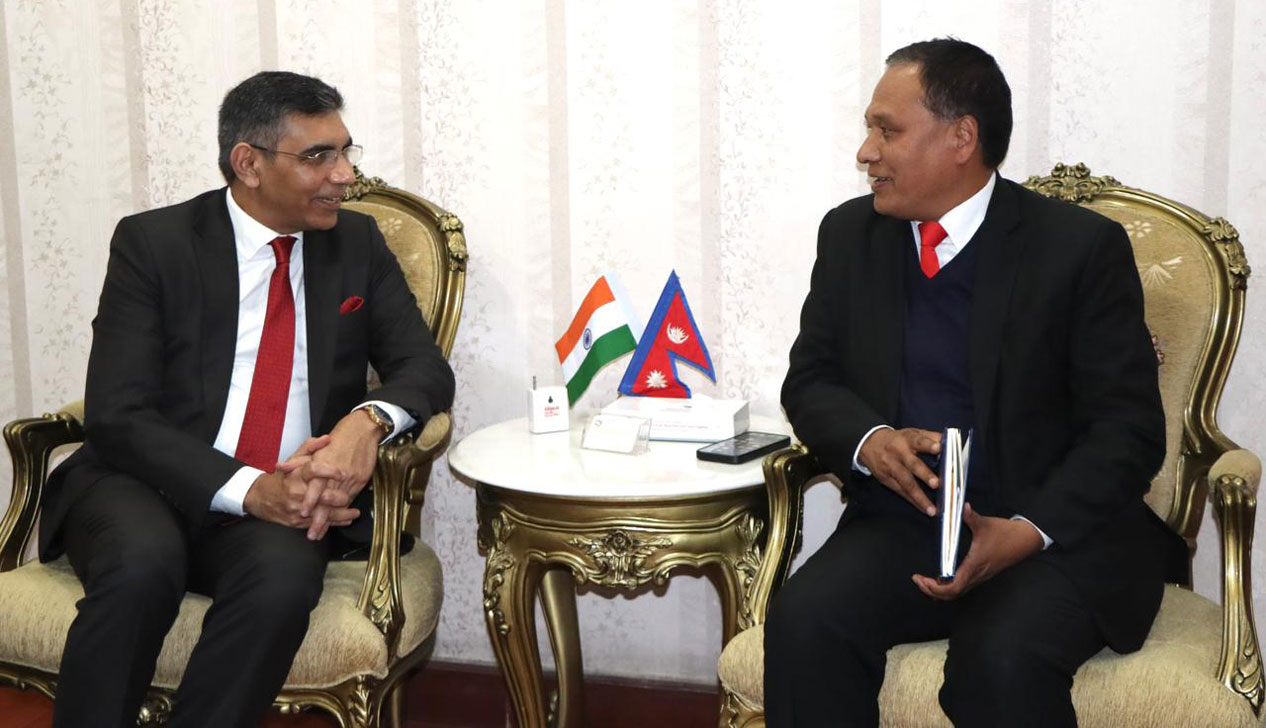 घिसिङसँग महावरको भेट‚ विद्युत् व्यापारमाथि छलफल