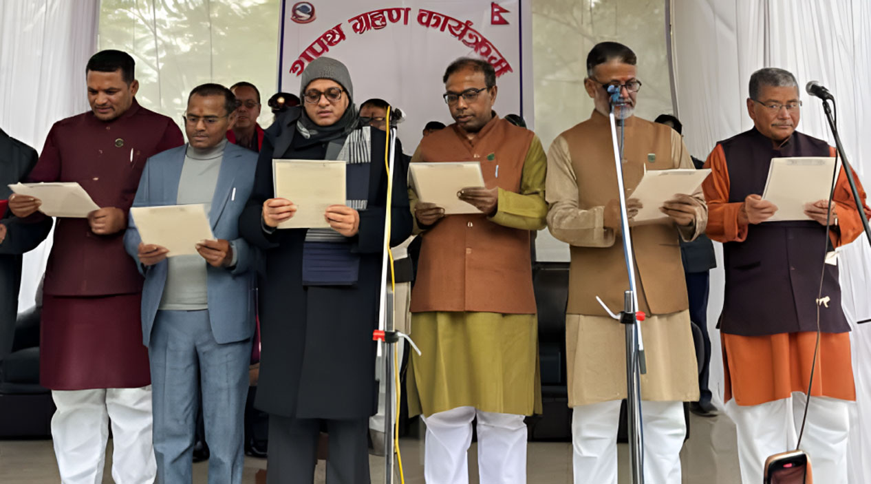 मधेस प्रदेश सरकारको मन्त्रिपरिषद्ले पूर्णता पायो