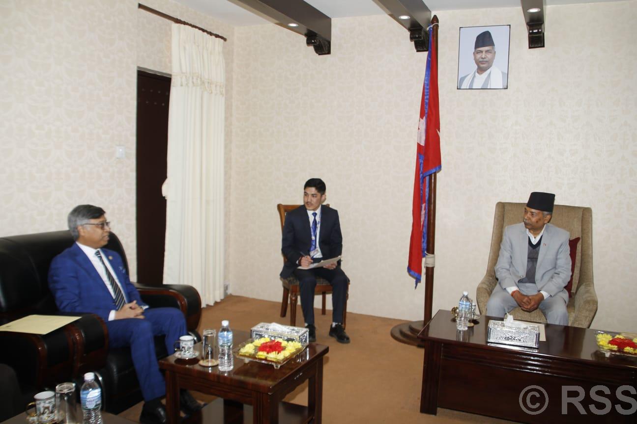 उपराष्ट्रपति यादवसँग सार्क महासचिवको शिष्टाचार भेट