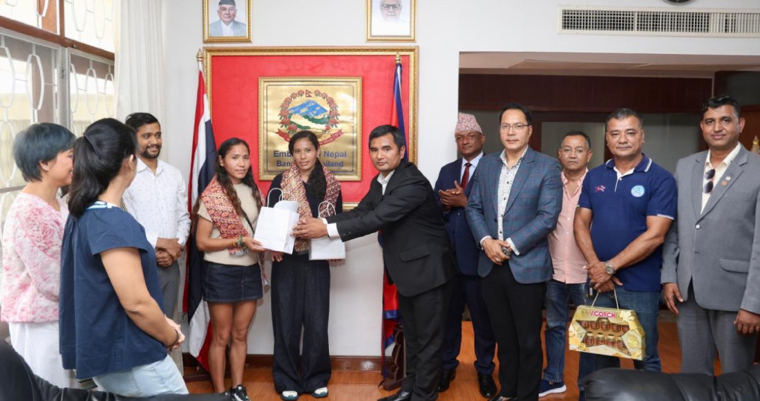 धावक सनमाया र रनमाया थाइल्याण्डमा सम्मानित