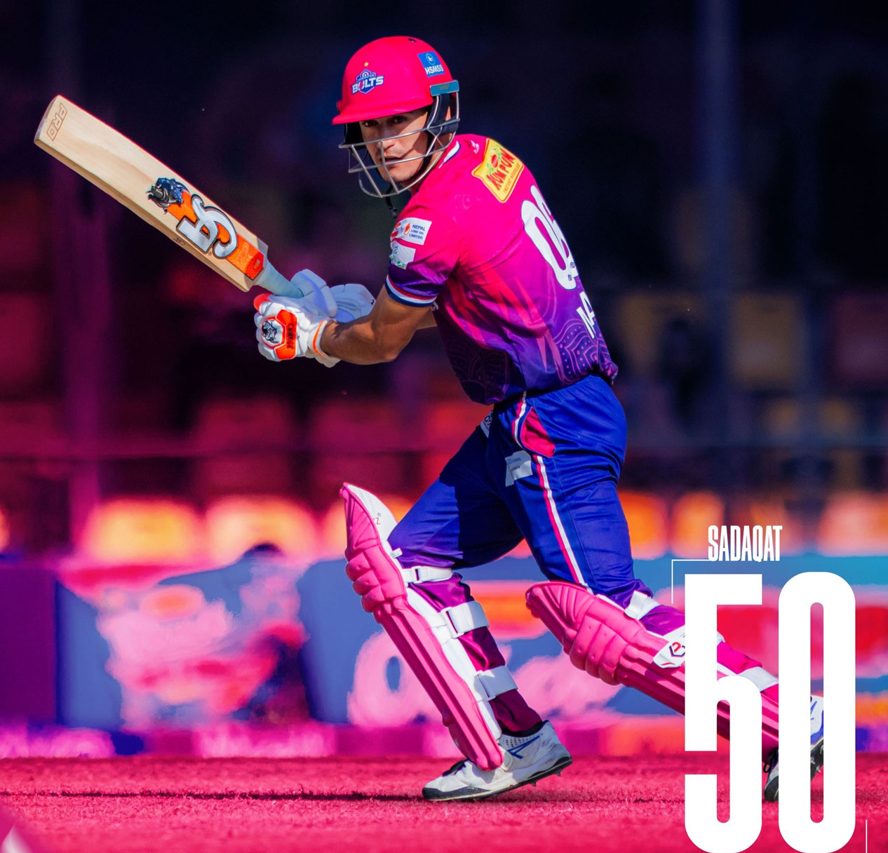 एनपीएलमा २४ अर्धशतक‚ माज सदाकत बने २०औँ खेलाडी