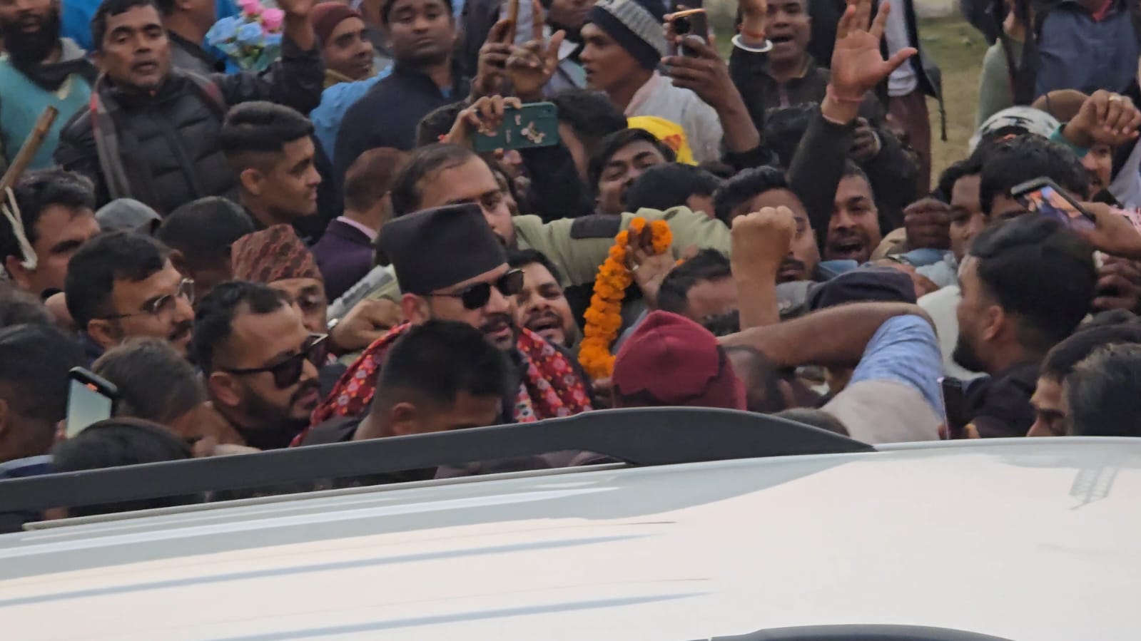 बालेन जनकपुरमा‚ तृतीया गाछीमा हुने सभालाई सम्बोधन गर्ने