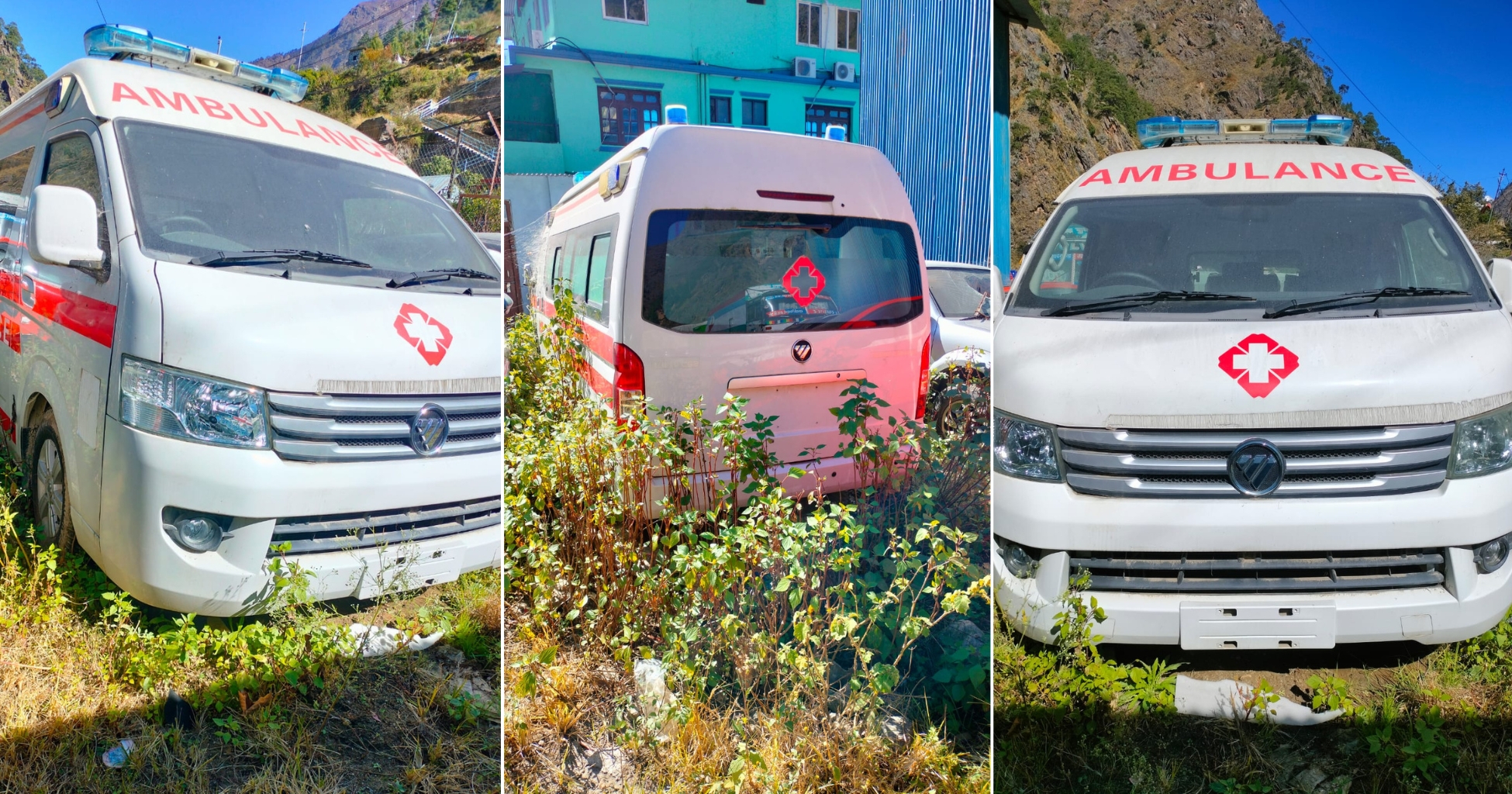 चीनले उपहार दिएको एम्बुलेन्स रसुवामा दुई वर्षदेखि अलपत्र