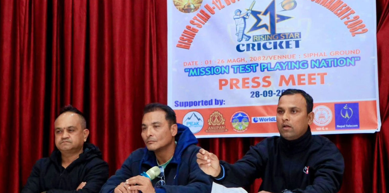 राइजिङ स्टार यू-१२ ब्वाइज ओपन क्रिकेट प्रतियोगितामा २७ टिमको प्रतिस्पर्धा