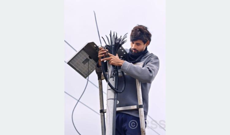 राधानदीमा जलस्तर मापन गर्ने ‘रडार लेभल सेन्सर’ जडान