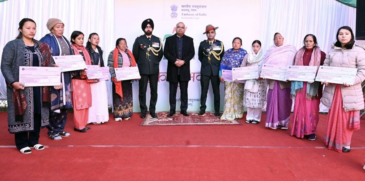 भारतीय दूतावासले मनायो ७७औँ गणतन्त्र दिवस