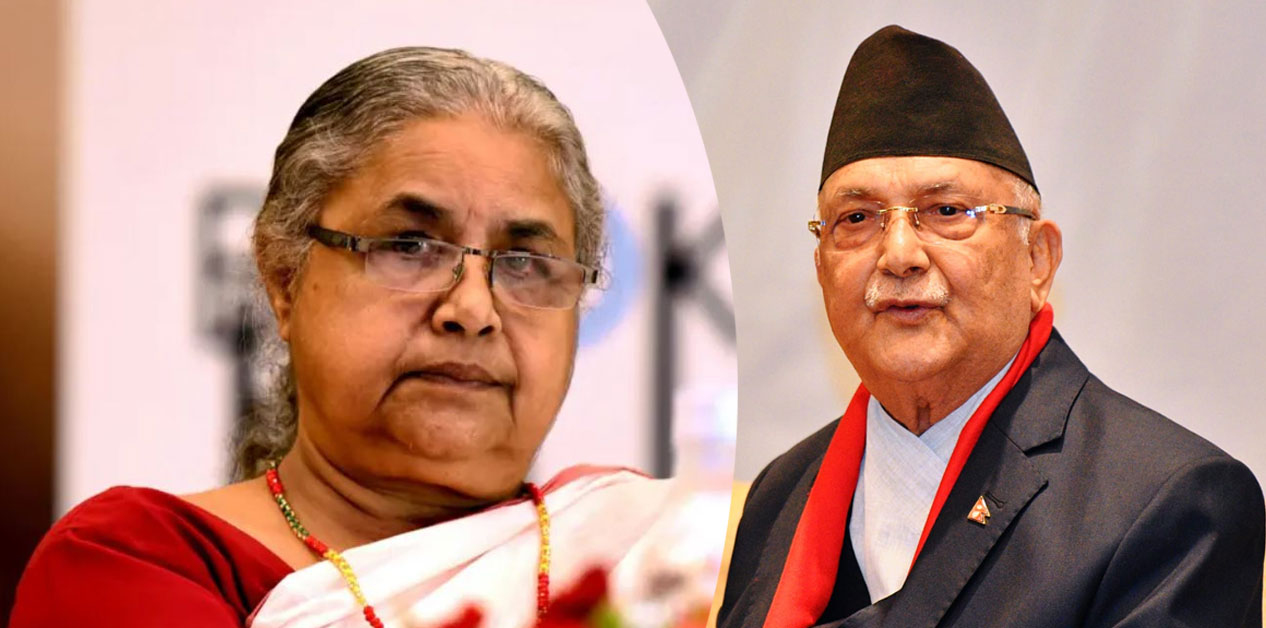 प्रधानमन्त्री कार्की र अध्यक्ष ओलीबीच छलफल