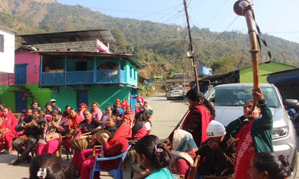 महिलालाई आयआर्जनमा लगाउन पञ्चैबाजा प्रशिक्षण