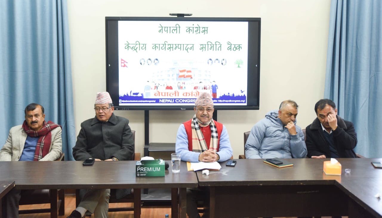 कांग्रेस महाधिवेशन वैशाखमा गर्न कार्यवाहक सभापति खड्काको प्रस्ताव