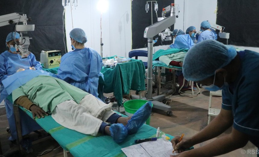 निःशुल्क शिविरः २३२ जनाको मोतिया बिन्दुको सफल शल्यक्रिया