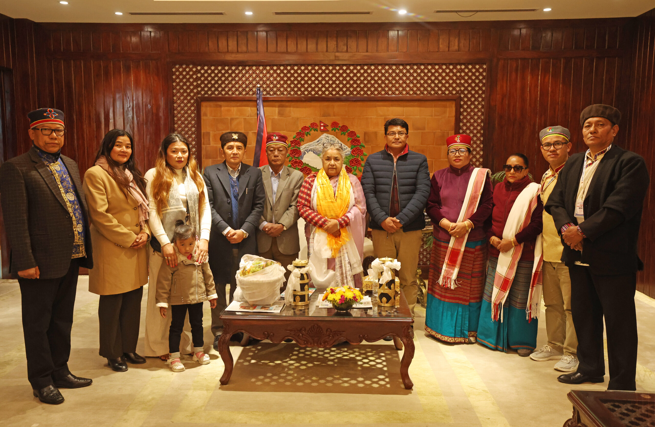 प्रधानमन्त्री कार्कीसँग घेदुङको प्रतिनिधिमण्डल भेट