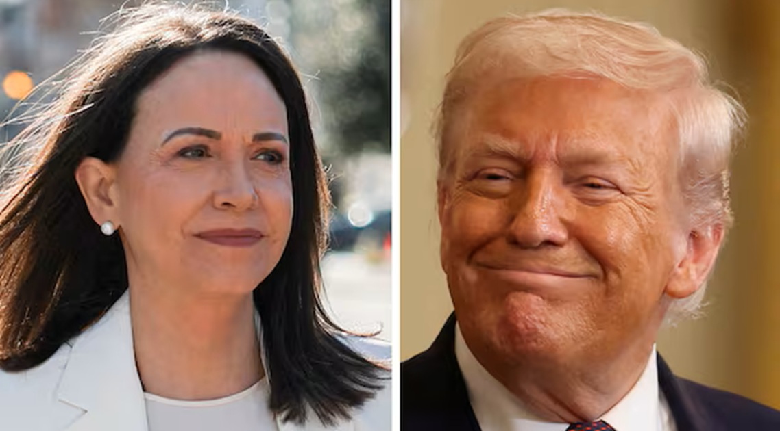 भेनेजुएलाकी विपक्षी नेता मचाडोले ट्रम्पलाई दिइन् आफ्नो नोबेल शान्ति पुरस्कार