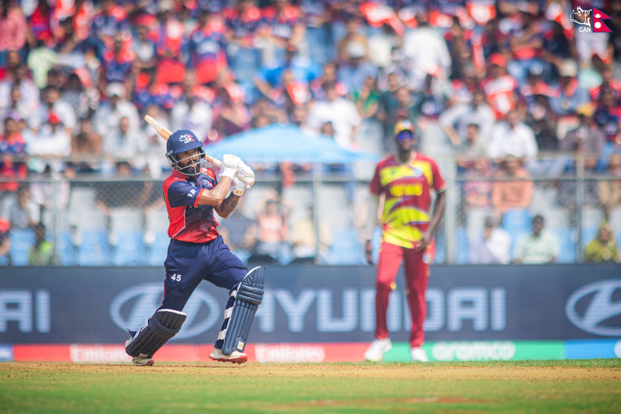 नेपालले वेस्ट इन्डिजलाई दियो १३४ रनको लक्ष्य